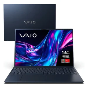 Notebook Vaio Fe16 Amd Ryzen 5-5625u Linux 16gb RAM 512gb Ssd Wi-Fi 6 Tela 16" Ips Wuxga Antirreflexo - Cinza Grafite - Vjfe69f11xb0711h - Permite upgrade de memória RAM e SSD