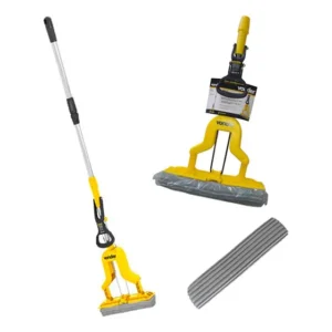 Vassoura Mágica Dobrável Mop Limpa De Piso Vonder E 1 Refil Amarelo