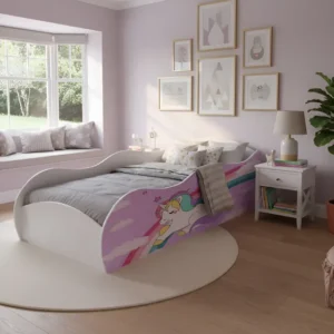 Cama Infantil Carro Com Colchão Meninas Cor Unicórnio