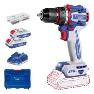 Parafusadeira/furadeira 1/2 20v Tramontina By Total C/2bat Azul 127/220v