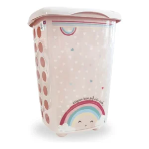 Cesto De Roupa Infantil Arco-iris