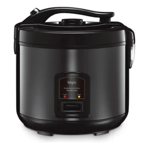 Panela De Arroz Visio Rice Glass Elétrica 700w Preta Elgin Preto 60hz