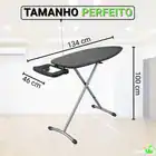 Tabua De Passar Roupa Mesa Dobrável Reforçada Member's Mark Lisa Cinza-escuro - Imagem 7