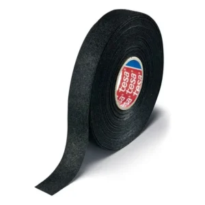 Fita Isolante De Tecido Para Chicote 19mm X 25m Tesa 51618 Preto Fabric