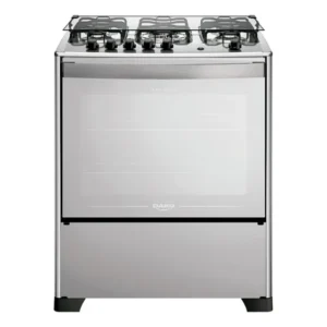 Fogão 5 Bocas Dako Magister Espelhado Mesa Inox Style Bivolt Cor Preto