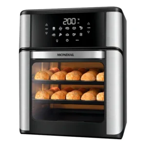 Fritadeira Air Fryer Forno Oven 12l Mondial Afo-12l-bi Preto/inox 2200w