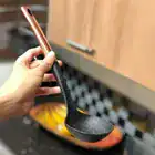 Kit 4 Utensílios Concha Espátula E Pegador Cozinha Silicone Preto - Imagem 5