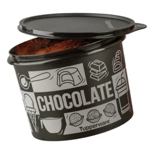 Tupperware Caixa 1,7l Mantimento Tampa Hermética Cor Chocolate Pop Box