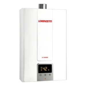 Aquecedor De Água A Gás Lorenzetti Lz 1600 De Branco 15 Litros Digital Gás GN
