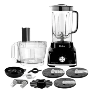 Multiprocessador Philco 1700w 9 Em 1 Com Batedeira Preto 110v