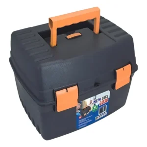 Maleta De Ferramenta Newbox 2030 Preta/laranja 33,5x33x26,5c Preta