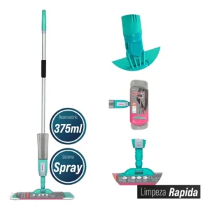 Mop Spray Noviça Fit Microfibra Base Lavável e Reservatório