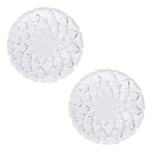 Conjunto Pratos De Cristal Linha Diamante 18cm Pequeno 2 Pçs