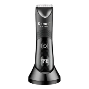 Aparador Pelos Kemei Km-1840 Unissex Barbeador Prova D'agua Preto 127/220v