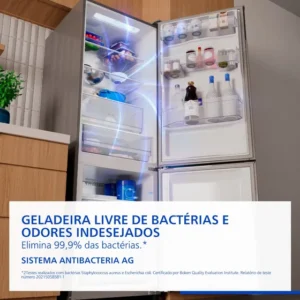 Refrigerador Panasonic 407l Titanio Nr-bb41pv2t