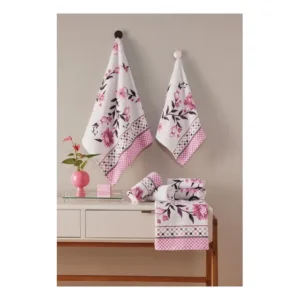 Toalha De Rosto P/ Dia Das Mães Avós Ótima Absorção Elegante Pink