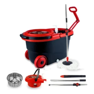 Esfregao Mop Puxador Esfregao Profissional Alca Rodas