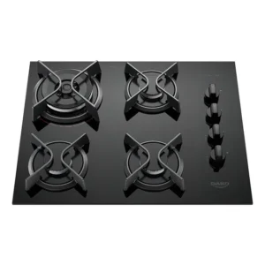 Dako Cooktop Supreme Fogão Gás 4 Boca Mesa De Vidro Tripla Chama Preto