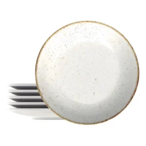 Kit 6 Pratos Porcelana Fundo Tramontina 22cm P/ Sopa Caldo