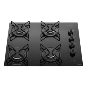 Fogão Cooktop 4 Bocas Mesa Vidro Atlas Agile Up Preto Bivolt