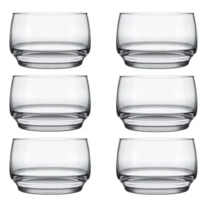 Tigela Sobremesa Vidro 310ml Transparente Nadir Figueredo Kit 6 Unidades