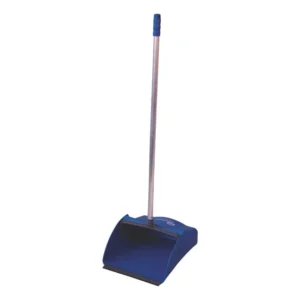 Pá Coletora Cabo Longo Alumínio Plástica 80cm Bralimpia Azul
