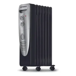 Aquecedor a Óleo, Mondial, Preto/Prata, 1500W, - A-06
