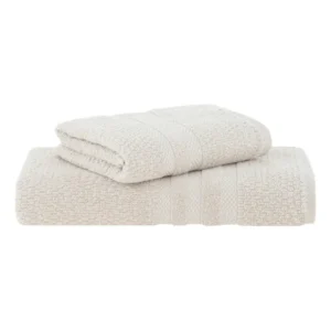 Jogo Toalhas De Banho Buddemeyer 100% Algodão 2pç Extra Soft Cor Bege Lisa