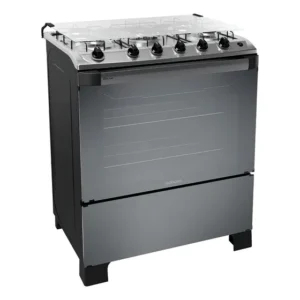 Fogão 5 Bocas Inox À Gás Com Forno New Dream Itatiaia Vidro Cor Prateado