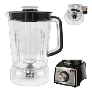 Copo Para Liquidificador Mondial Turbo Inox L1000 L1200 Pret Preto