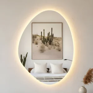 Espelho Led Decorativo 100x70 Orgânico Lapidado