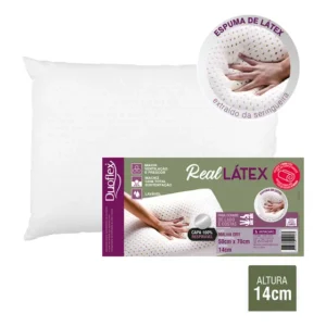 Duoflex Real Látex 68x48cm travesseiro branco tradicional