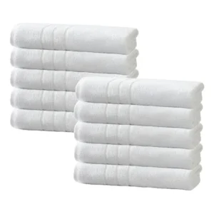 Kit 10 Toalhas De Rosto Hotel Profissional Teka Roma 440g