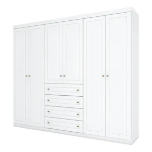 Guarda Roupa Casal 06 Portas 04 Gavetas Mississipi Henn
