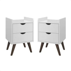 Mesa De Cabeceira Vintage Luxo Ótimo Acabamento Kit 2 Peças