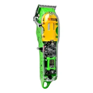 Cortador de Cabelo Wmark NG-308 Verde Sem Fio Lâmina Cerâmica 6 Pentes