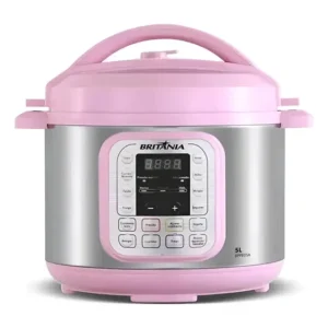 Panela De Pressão Elétrica Rosa Britânia Bppe05a 127v Rosa 127v 50hz/60hz