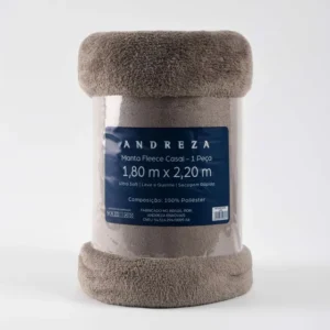 Cobertor Casal Fleece Microfibra Liso Andreza Ultra Soft