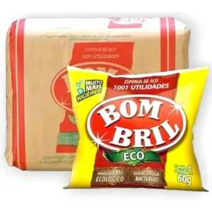 Esponja Lã De Aço Bombril 1001 Utilidades 14 Embalagem 112un
