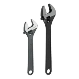 Kit 2 Jogo Chave Inglesa Fosfatizada 8 E 12 Polegadas Vonder Cor Preto