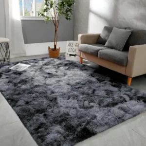 Tapete 2,00x1,50 Peludo Felpudo Sala E Quarto Cores Cor Cinza Mesclado Desenho Do Tecido Pelo Alto Casa Laura Enxovais Tapete Médio Para Sala
