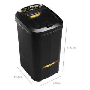 Tanquinho Newmaq Plus 20.5kg Semiautomático Turbilhonamento Cor Preto