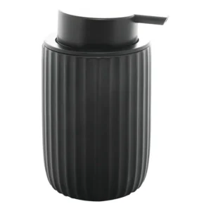 Porta Sabonete Líquido Lyor Nórdico De Cerâmica Preto 300ml