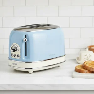 Torradeira Elétrica Ariete Vintage 6 Níveis 750w De 2 Fatias Azul-aço 220