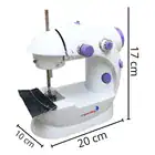 Mini Máquina De Costura Doméstica Portátil Compacta Bivolt Branco 127/220v - Imagem 3