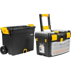 Caixa Para Ferramentas Com Rodinhas Crv0400 Vonder Cor Preto/Amarelo
