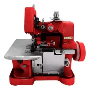 Máquina de Costura Overlock Overloque Semi Industrial Portátil Importway IWMC-506VM Vermelha Voltagem