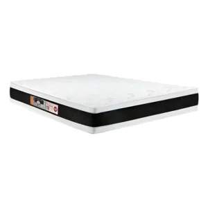 Castor Black white Air D33 Double colchão casal de espuma cor branco e preto 138cm x 188cm x 27cm