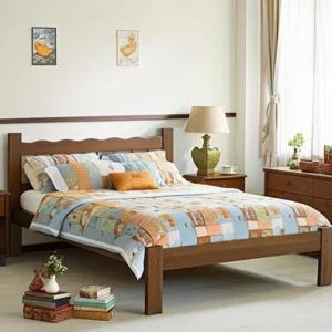 Cama Casal Mad Maciça Para Colchão Capri Multimóveis Vcr4140 Imbuia