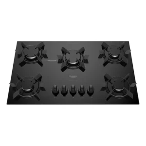 Cooktop 5 Bocas Dako Pratiko Mesa de Vidro A Gás Acendimento Automático Preto